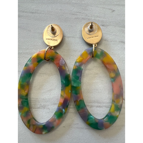 BaubleBar Oval Drop Earrings - Picture 3 of 3